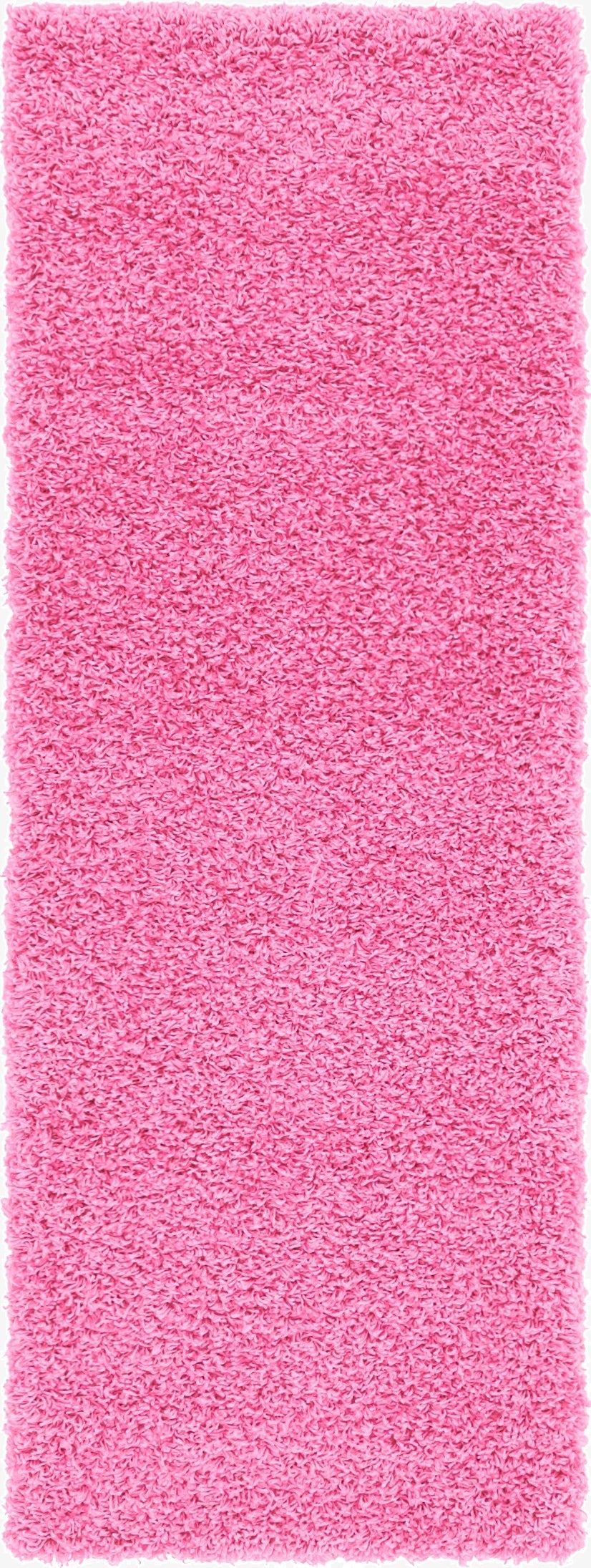  2' x 6' Solid Shag Runner Rug