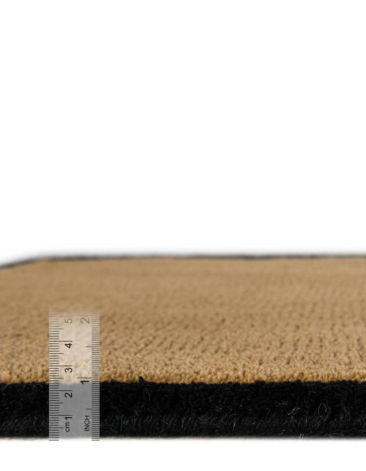 Detail image of  1' 7 x 3' 1 Happy Rugs Iced Coffee Wool Freeform