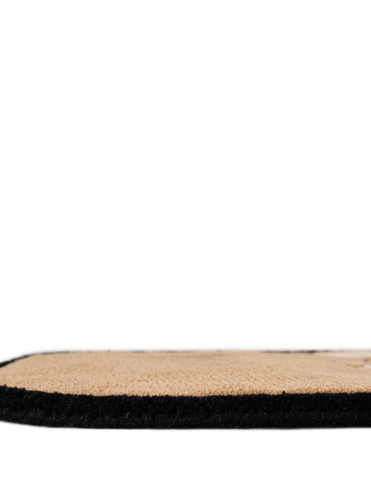 Detail image of  1' 7 x 3' 1 Happy Rugs Iced Coffee Wool Freeform