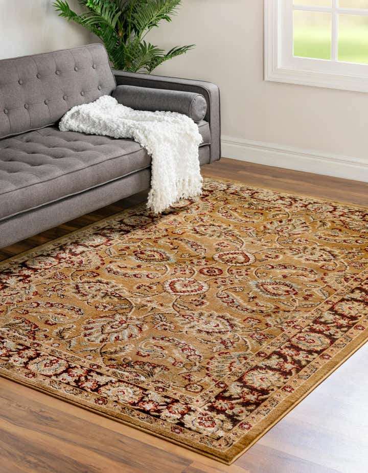 Tan 3' 3 x 5' 3 Aditi Rug | Rugs.com