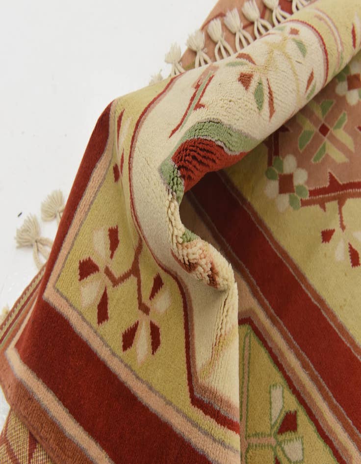 Detail image of  7' 2 x 10' 9  Hand Knotted Anatolian Oriental Wool Rug