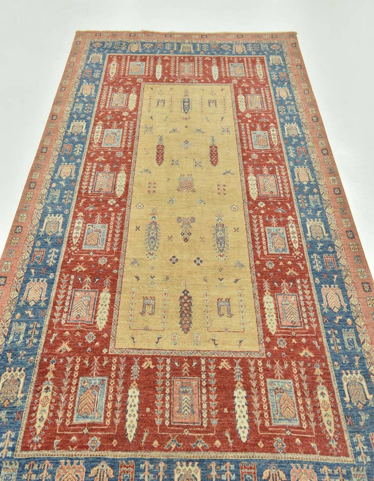 Detail image of  6' 6 x 9' 6  Hand Knotted Ariana Ziegler Rug