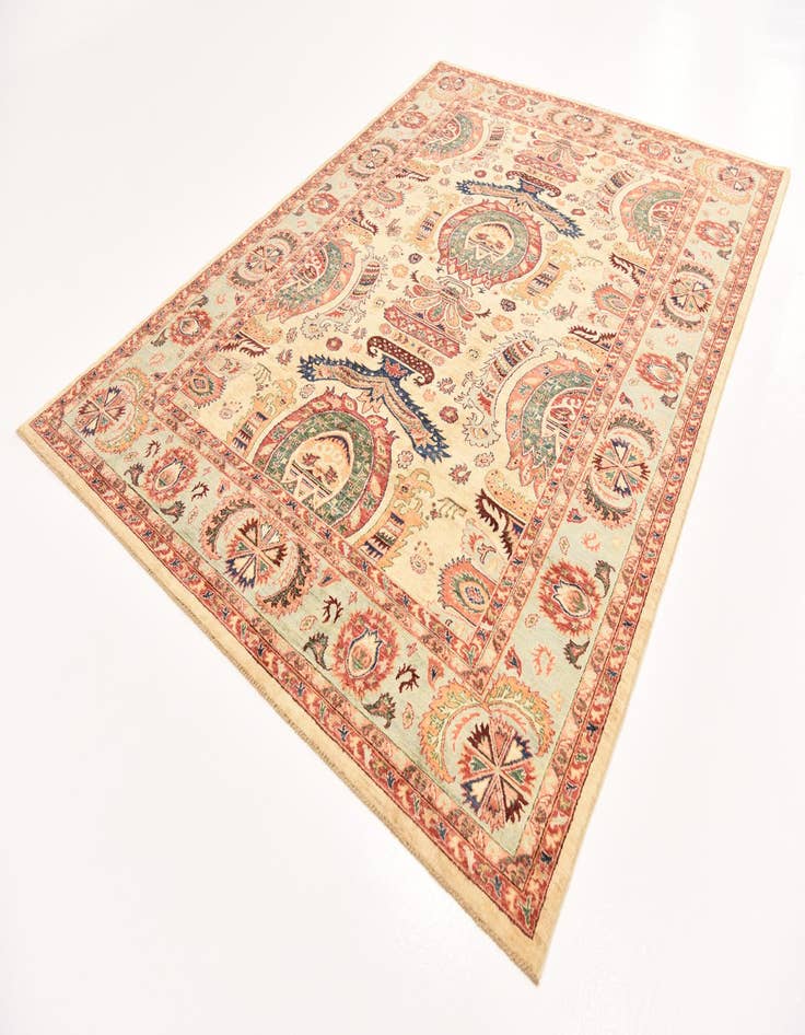 Detail image of  6' 8 x 9' 7  Hand Knotted Ariana Ziegler Rug