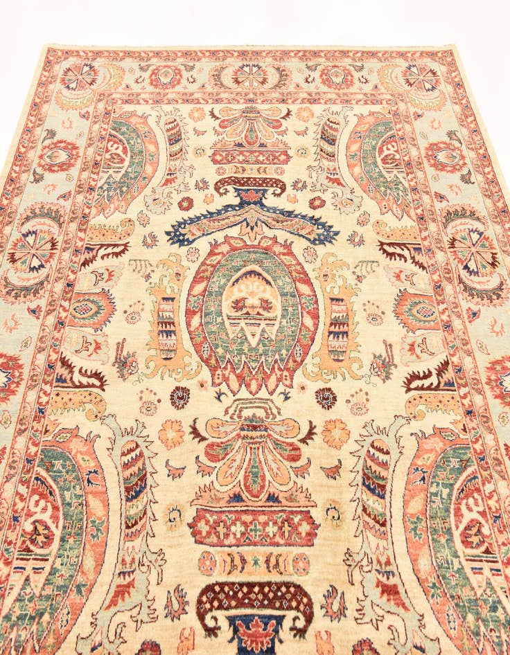 Detail image of  6' 8 x 9' 7  Hand Knotted Ariana Ziegler Rug