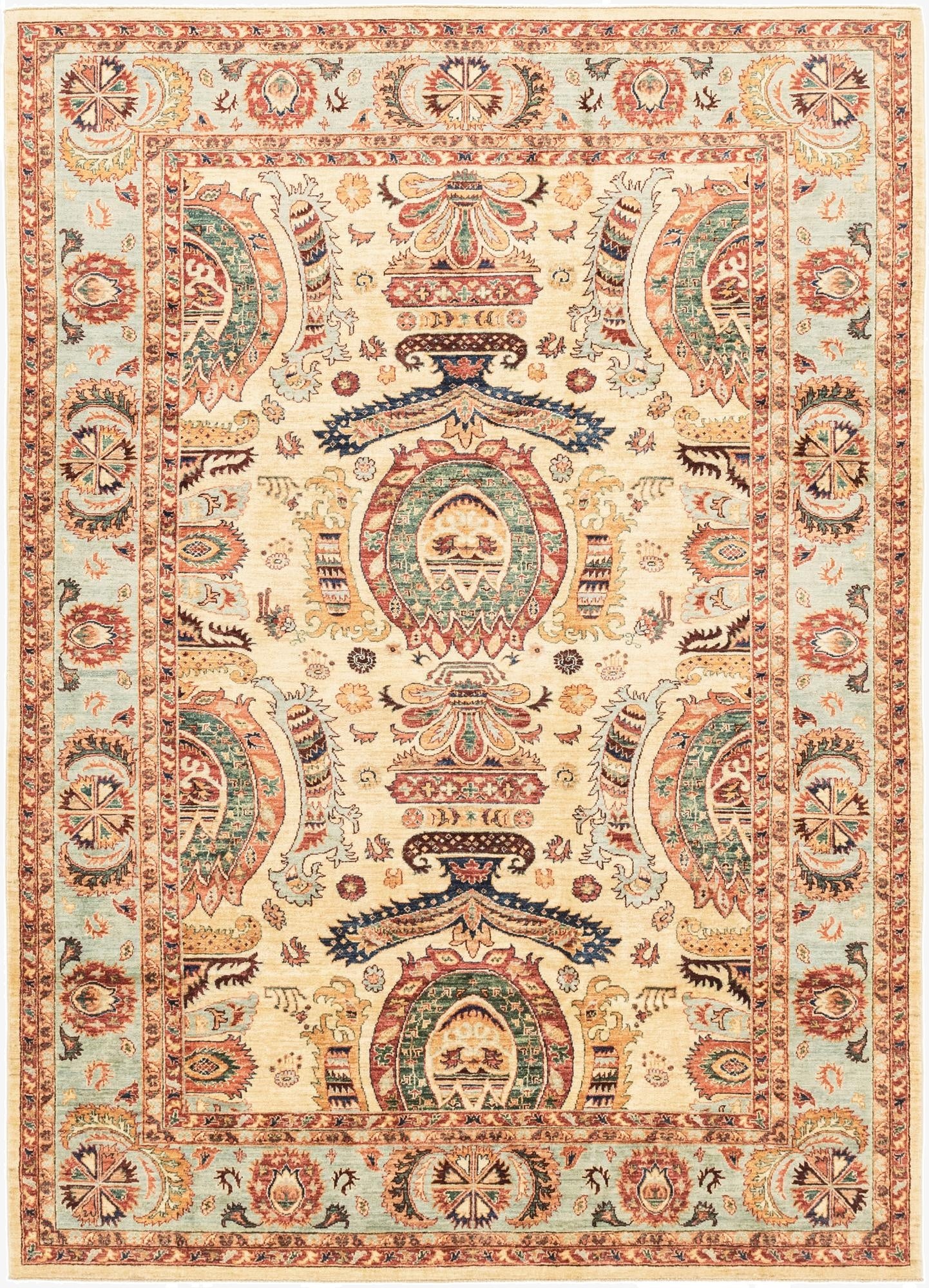  6' 8 x 9' 7  Hand Knotted Ariana Ziegler Rug