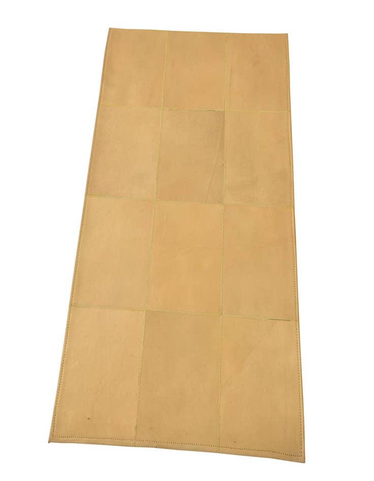 Detail image of  2' 1 x 3' 1 Cowhide Leather Rug