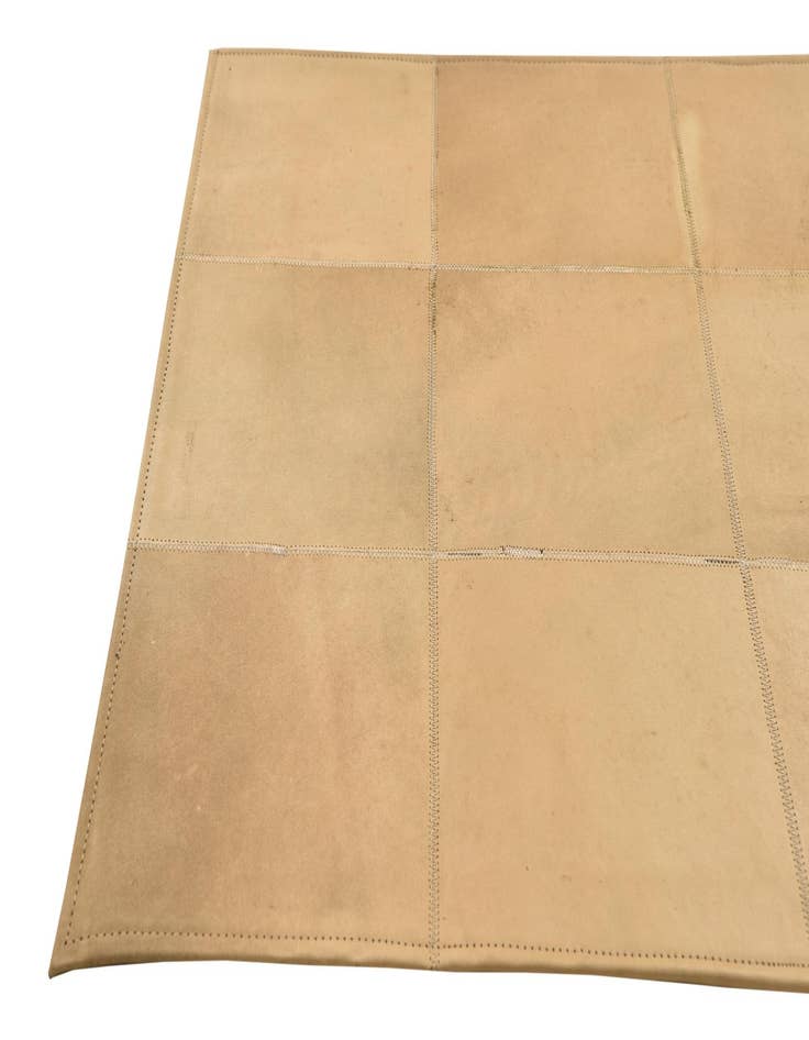 Detail image of  2' 1 x 3' 1 Cowhide Leather Rug