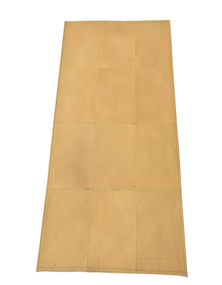 Detail image of  2' 1 x 3' 1 Cowhide Leather Rug