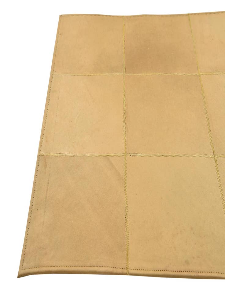 Detail image of  2' 1 x 3' 1 Cowhide Leather Rug