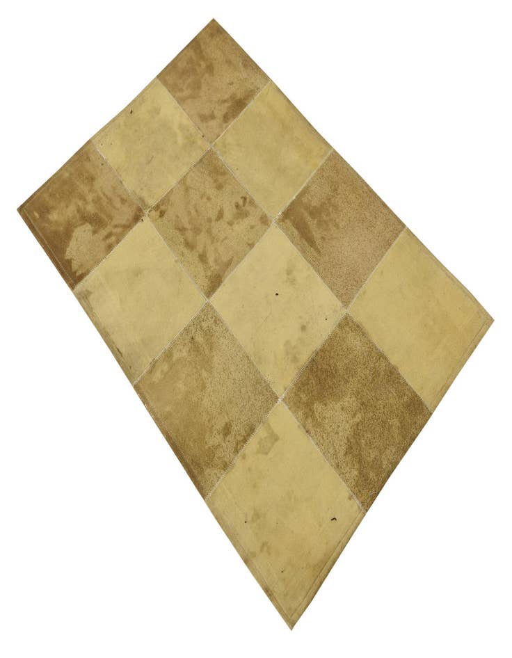 Detail image of  2' 1 x 3' 1 Cowhide Leather Rug