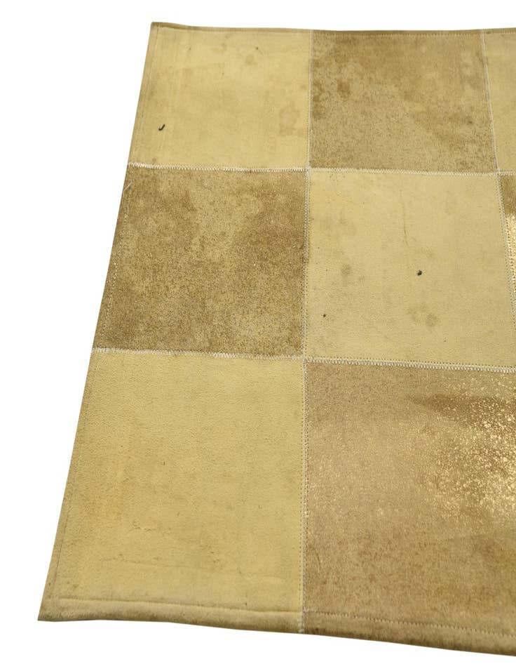 Detail image of  2' 1 x 3' 1 Cowhide Leather Rug