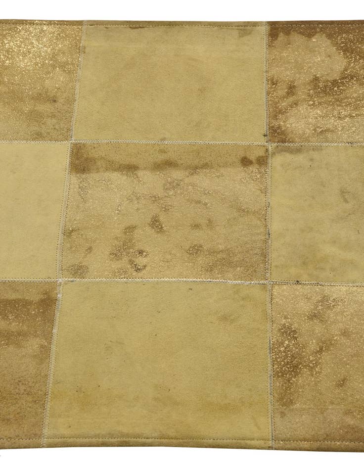 Detail image of  2' 1 x 3' 1 Cowhide Leather Rug