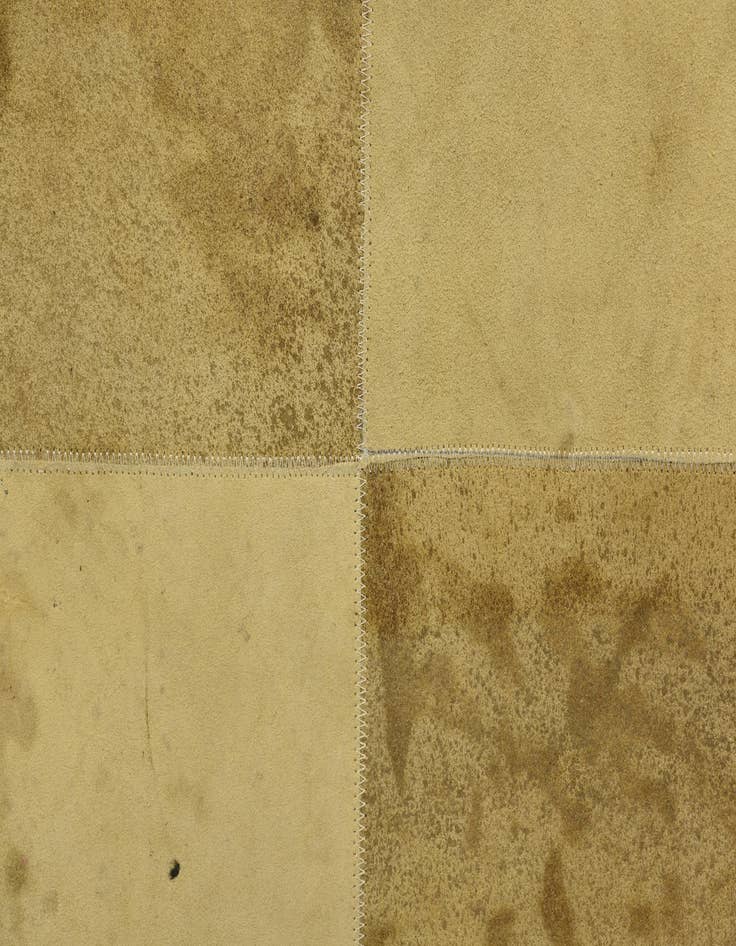 Detail image of  2' 1 x 3' 1 Cowhide Leather Rug