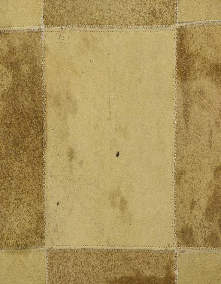 Detail image of  2' 1 x 3' 1 Cowhide Leather Rug