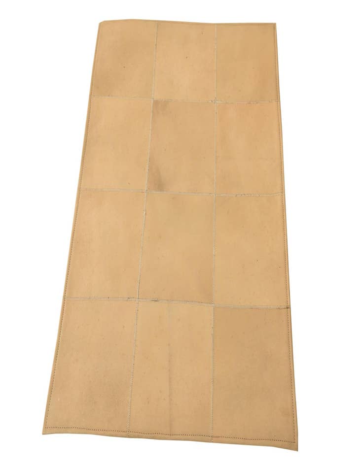 Detail image of  2' 1 x 3' 1 Cowhide Leather Rug