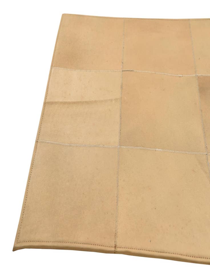 Detail image of  2' 1 x 3' 1 Cowhide Leather Rug