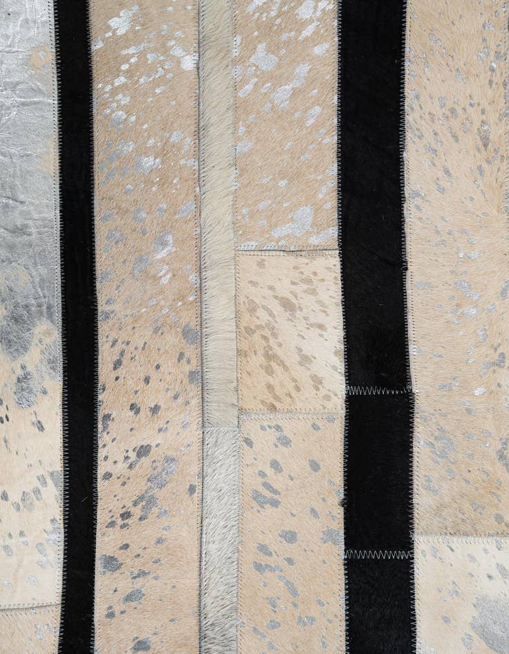 Detail image of  5' 2 x 8' Cowhide Leather Rug