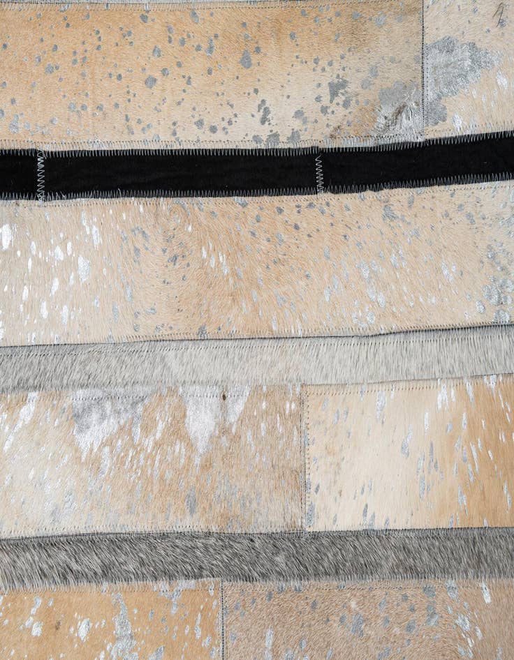 Detail image of  5' 2 x 8' Cowhide Leather Rug