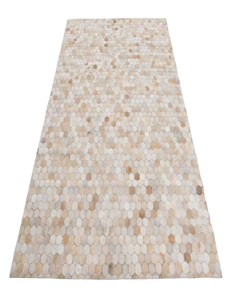 Detail image of  5' 3 x 7' 4 Cowhide Leather Rug