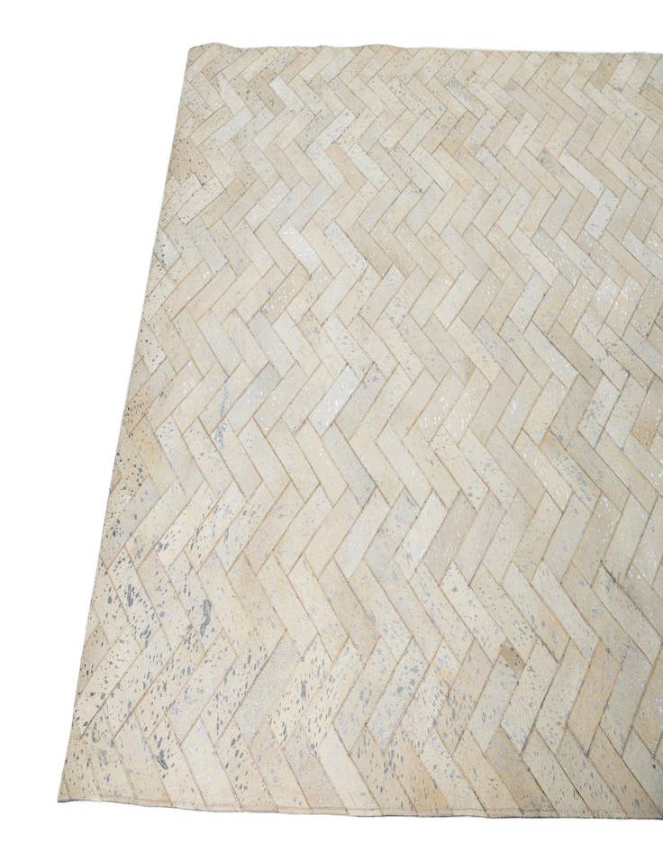 Detail image of  5' x 7' 9 Cowhide Leather Rug