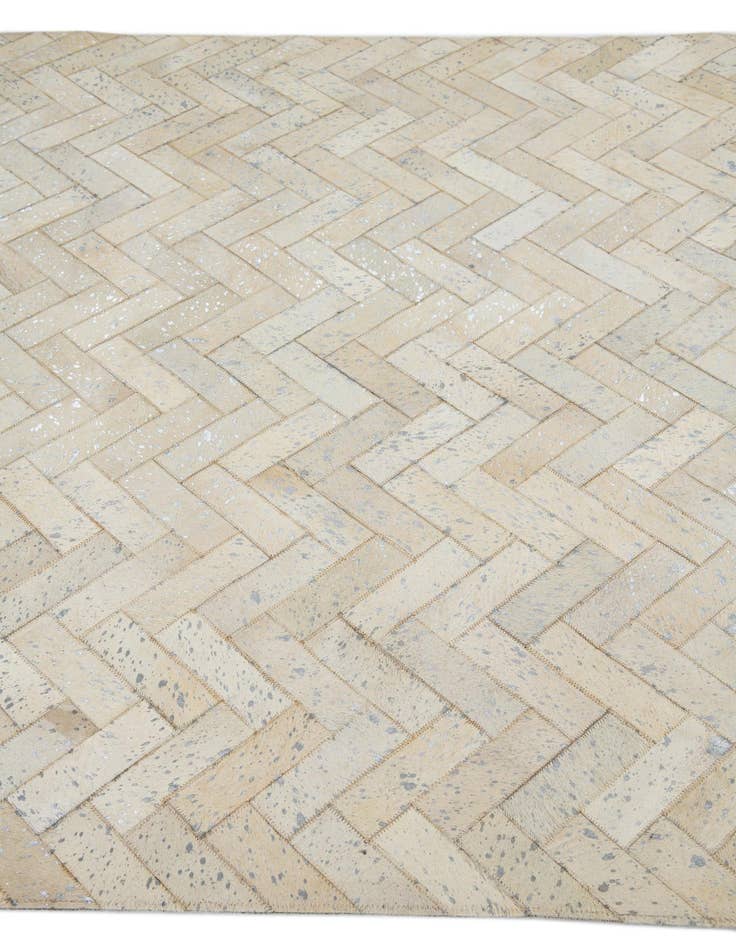 Detail image of  5' x 7' 9 Cowhide Leather Rug