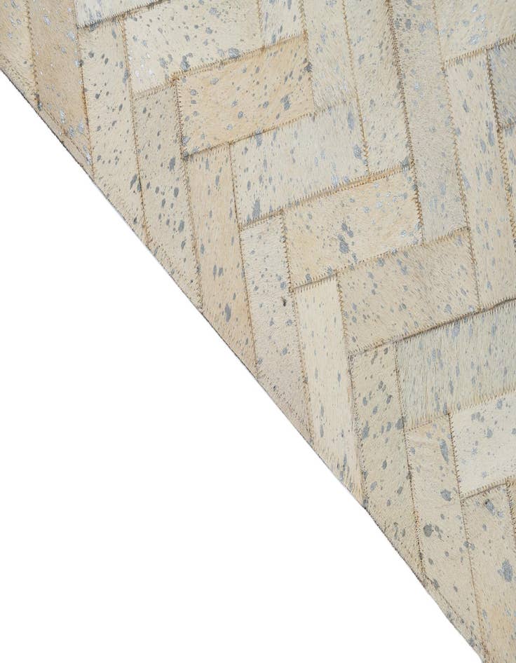 Detail image of  5' x 7' 9 Cowhide Leather Rug