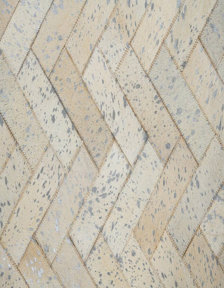 Detail image of  5' x 7' 9 Cowhide Leather Rug