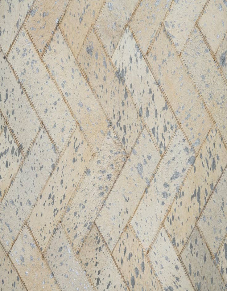 Detail image of  5' x 7' 9 Cowhide Leather Rug