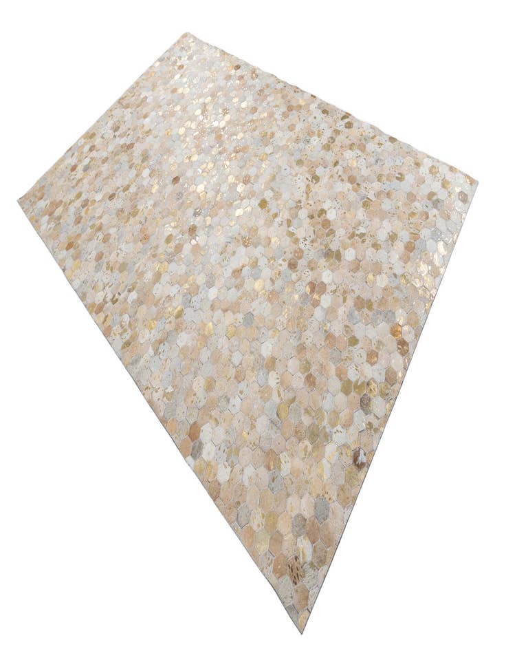 Detail image of  5' 2 x 8' Cowhide Leather Rug