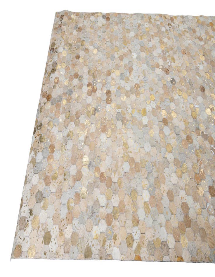 Detail image of  5' 2 x 8' Cowhide Leather Rug