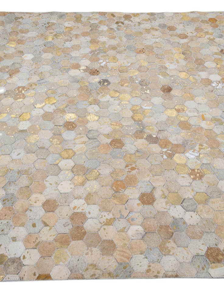 Detail image of  5' 2 x 8' Cowhide Leather Rug