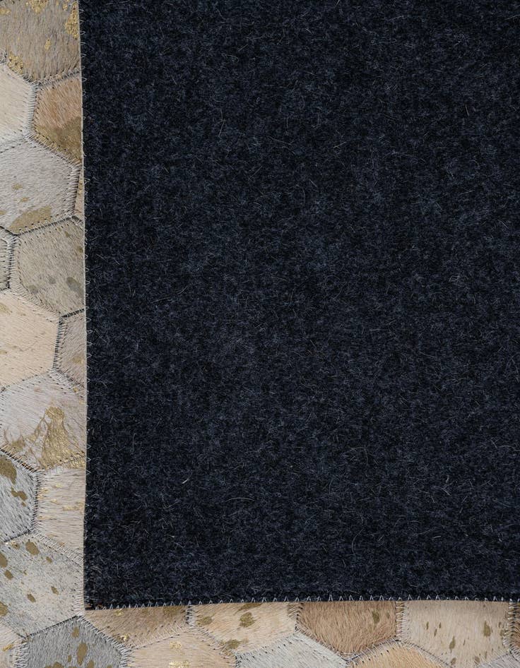 Detail image of  5' 2 x 8' Cowhide Leather Rug