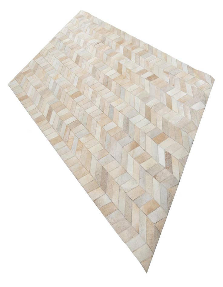 Detail image of  5' x 7' 10 Cowhide Leather Rug