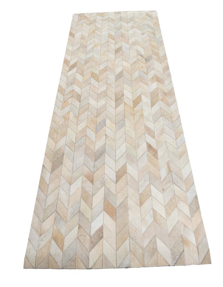 Detail image of  5' x 7' 10 Cowhide Leather Rug