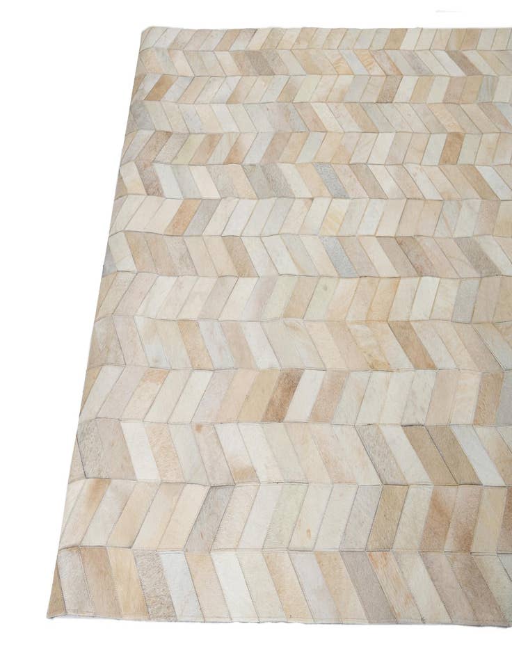 Detail image of  5' x 7' 10 Cowhide Leather Rug