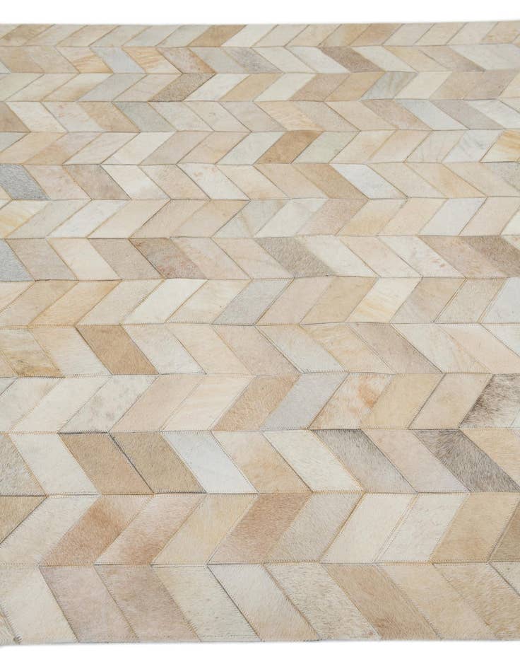 Detail image of  5' x 7' 10 Cowhide Leather Rug