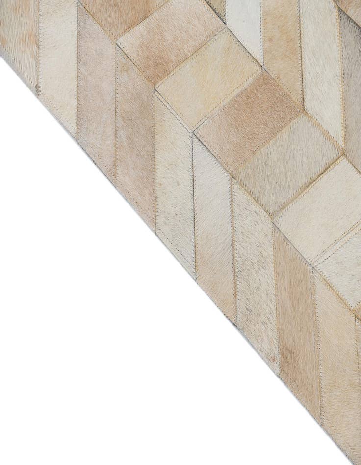 Detail image of  5' x 7' 10 Cowhide Leather Rug