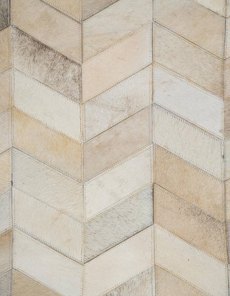 Detail image of  5' x 7' 10 Cowhide Leather Rug