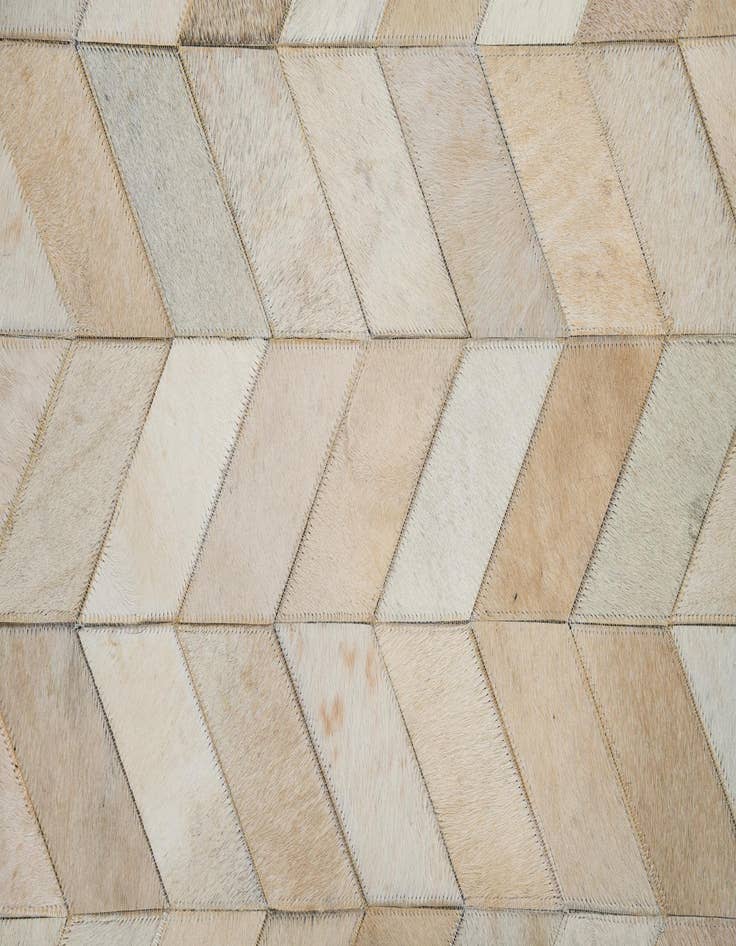 Detail image of  5' x 7' 10 Cowhide Leather Rug