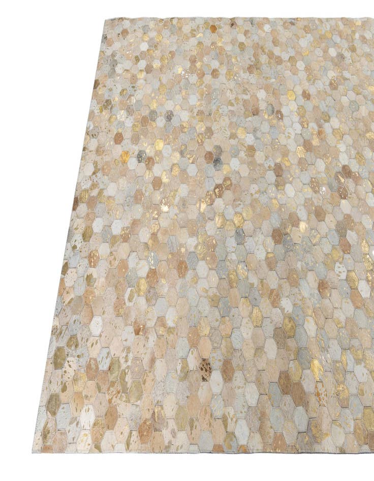 Detail image of  5' x 8' Cowhide Leather Rug