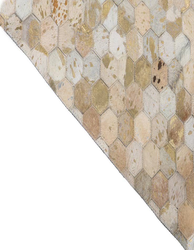 Detail image of  5' x 8' Cowhide Leather Rug