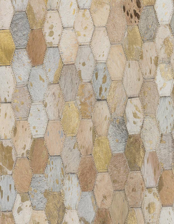 Detail image of  5' x 8' Cowhide Leather Rug