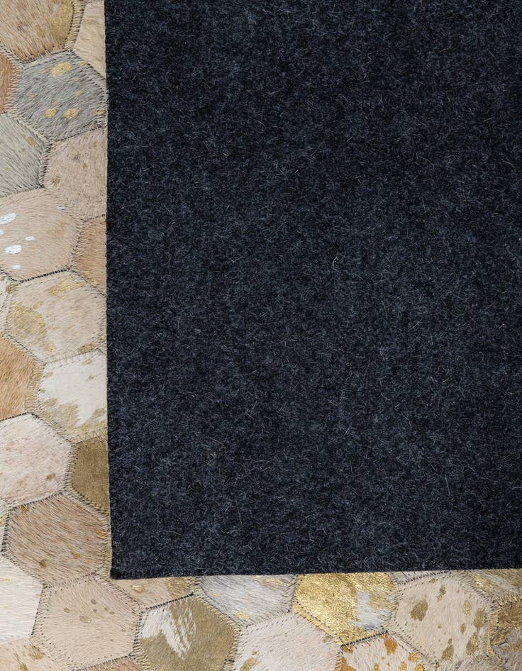 Detail image of  5' x 8' Cowhide Leather Rug