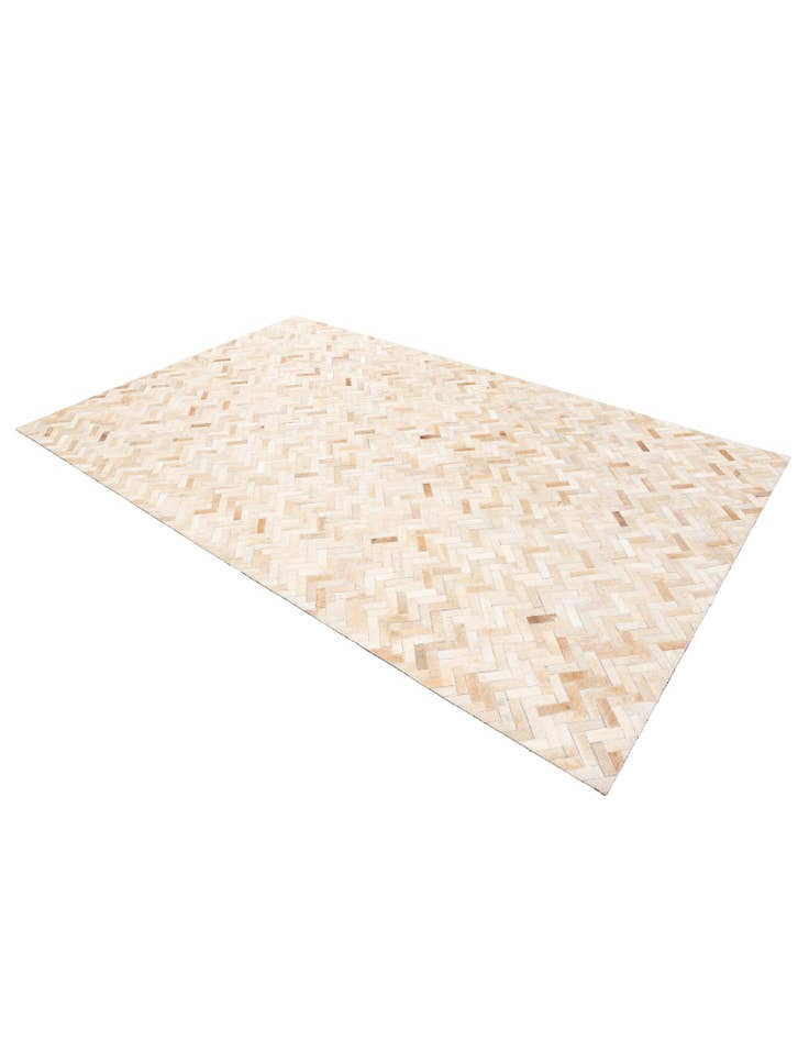 Detail image of  4' 10 x 7' 10 Cowhide Stocks Rug