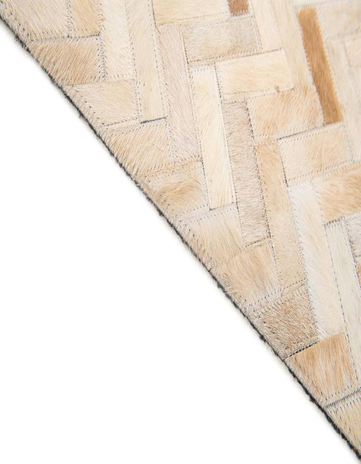 Detail image of  4' 10 x 7' 10 Cowhide Stocks Rug