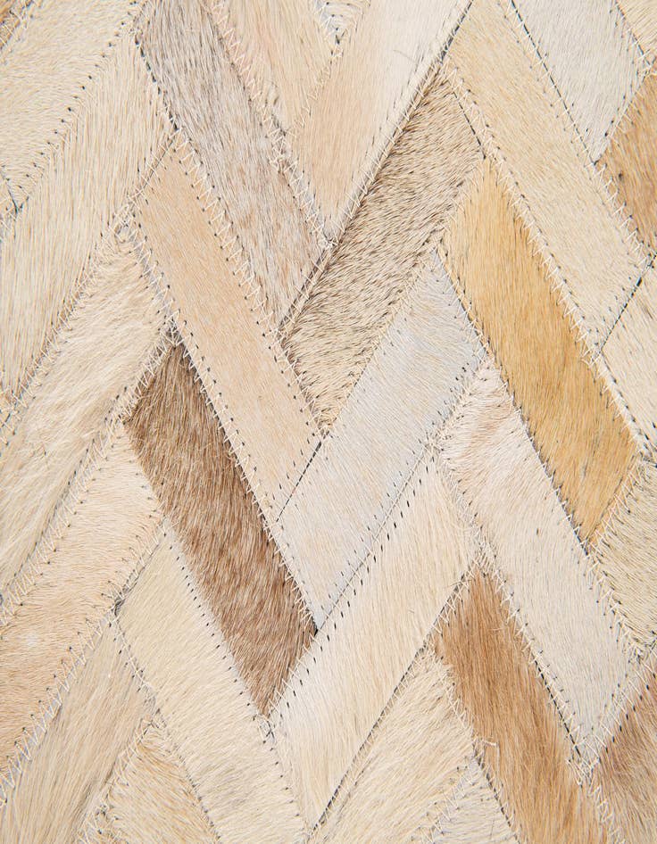 Detail image of  4' 10 x 7' 10 Cowhide Stocks Rug