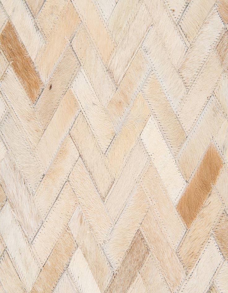 Detail image of  4' 10 x 7' 10 Cowhide Stocks Rug