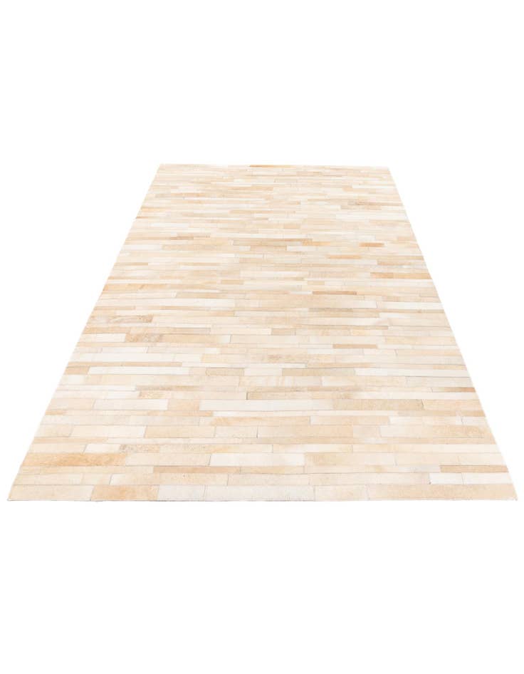 Detail image of  5' 1 x 7' 11 Cowhide Stocks Rug