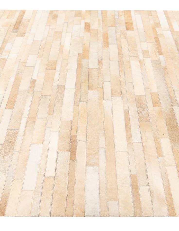 Detail image of  5' 1 x 7' 11 Cowhide Stocks Rug