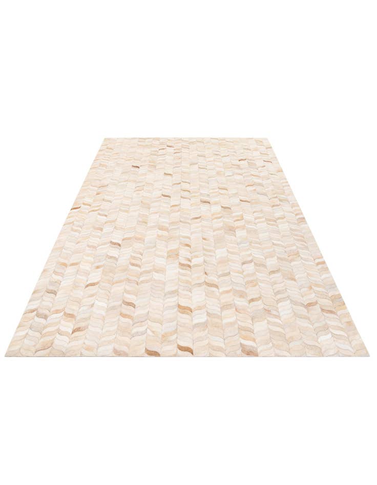 Detail image of  5' 8 x 7' 10 Cowhide Stocks Rug